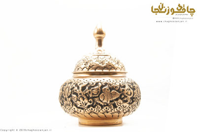 شکلات خوری مسی قلمزنی شده 