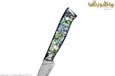 چاقوی دم دستی اورجینال برند XITUO با تیغه داماس ضدزنگ 