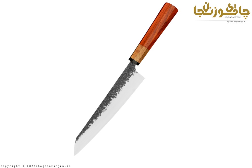 چاقوی سرآشپز حرفه ای مدل ژاپنی مخصوص گوشت و سبزیجات با دسته مخفی
