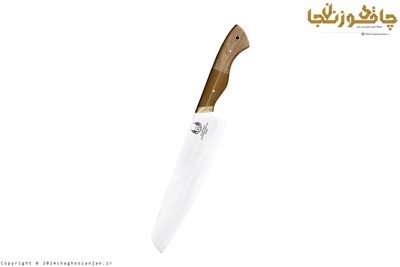 چاقوی سرآشپز و آشپزخانه مدل سانتوکو ژاپنی با تیغه ضدزنگ 