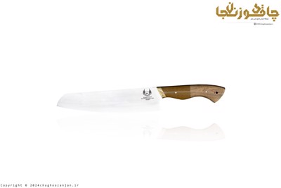 چاقوی سرآشپز و آشپزخانه مدل سانتوکو ژاپنی با تیغه ضدزنگ 