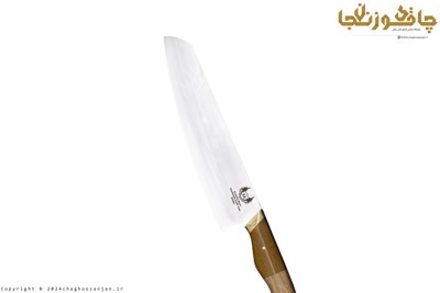 چاقوی سرآشپز و آشپزخانه مدل سانتوکو ژاپنی با تیغه ضدزنگ 