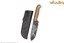 چاقوی بوشکرافت سفارشی مخصوص کمپ و بقا مدل سایه‌تراش با غلاف چرم