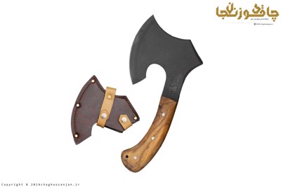 تبر مسافرتی و کوهنوردی 28 سانتی استاد مقدم همراه با غلاف