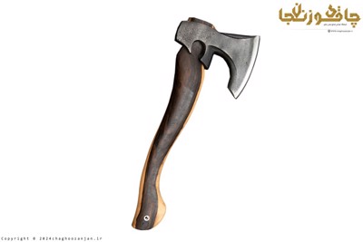تبر دستساز مخصوص کنده چوب با تیغه فولادی اثر استاد خدایی