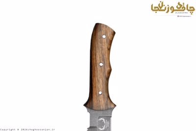 نک نایف 15 سانتی مدل تپل استاد محمدی با دسته چوب ریشه گردو
