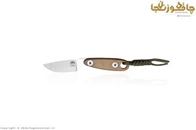 چاقوی طبیعتگردی و کوهنوردی نک نایف BK-17 دستساز همراه با غلاف چرم طبیعی