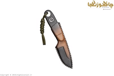 چاقوی طبیعتگردی و کوهنوردی نک نایف BK-17 دستساز همراه با غلاف چرم طبیعی