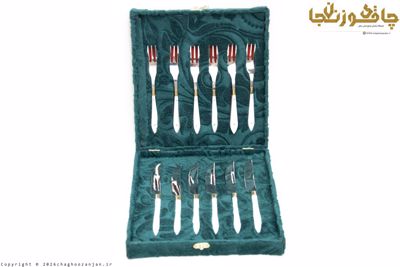 کارد و چنگال صادارتی استاد داداشی 6 تایی همراه با جعبه