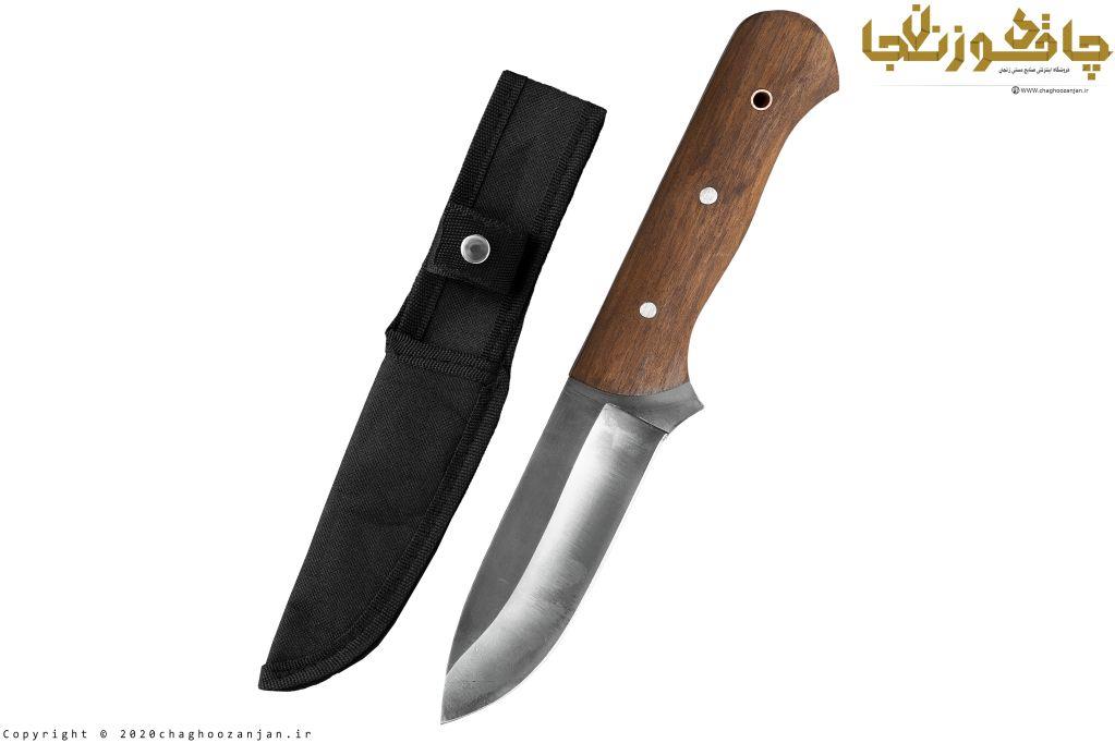 چاقوی طبیعتگردی و مسافرتی مدل بوشکرافت کلاسیک همراه با جلد برزنتی کد 140