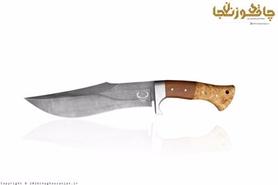 چاقوی سفاشی طبیعتگردی و کمپ کوکری همراه با غلاف چرم طبیعی