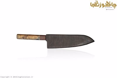 چاقوی آشپزخانه و آشپزی نسخه خاص مدل سایریو با تیغه فولاد دمشقی ضدزنگ + غلاف چوبی