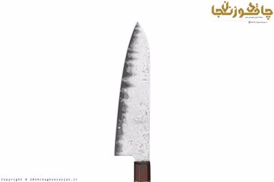چاقوی آشپزخانه و آشپزی نسخه خاص مدل سایریو با تیغه فولاد دمشقی ضدزنگ + غلاف چوبی